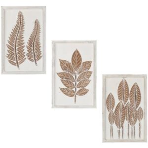 vidaXL 3x Hand-Carved Wall Panels MDF Wall Cover Panelling Makeup Decoration vidaXL 3x Hand-Carved Wall Panels MDF Wall Cover Panelling Makeup Decoration