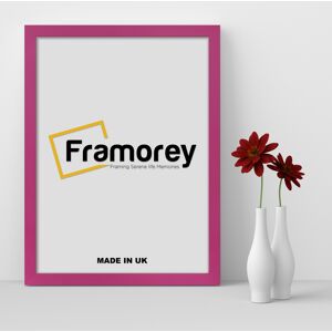 Framorey (30x40 CM) Pink Picture Frame / Wall Art Frames / Flat Wooden Effect Poster Fram Framorey (30x40 CM) Pink Picture Frame / Wall Art Frames / Flat Wooden Effect Poster Fram