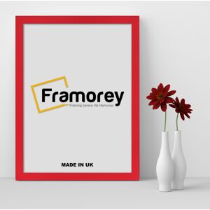 Framorey (40X30 Inch) Red Picture Frame / Wall Art Frames / Flat Wooden Effect Poster Fra Framorey (40X30 Inch) Red Picture Frame / Wall Art Frames / Flat Wooden Effect Poster Fra