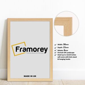 Framorey (120x80 CM) Pine Picture Frame / Wall Art Frames / Flat Wooden Effect Poster Fra Framorey (120x80 CM) Pine Picture Frame / Wall Art Frames / Flat Wooden Effect Poster Fra