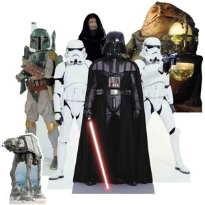 Star Wars Villains Official Table Top Cardboard Cutouts Party Pack of 7 Star Wars Villains Official Table Top Cardboard Cutouts Party Pack of 7