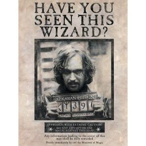 Harry Potter Wanted Poster Sirius Black Canvas Print Harry Potter Wanted Poster Sirius Black Canvas Print