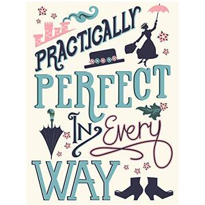 Disney Mary Poppins-Practically Perfect in Every Way 60 X 80cm Canvas Print, Multi-Colo Disney Mary Poppins-Practically Perfect in Every Way 60 X 80cm Canvas Print, Multi-Colo