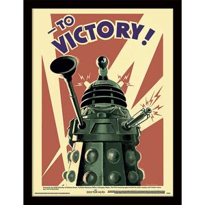 GROUP-TB-TOMÁS-BODERO-GROUP Doctor Who (Victory) Framed Print 30x40cm – Black Wrapped MDF Frame, 33x43cm Ove GROUP-TB-TOMÁS-BODERO-GROUP Doctor Who (Victory) Framed Print 30x40cm – Black Wrapped MDF Frame, 33x43cm Ove