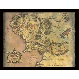 GROUP-TB-TOMÁS-BODERO-GROUP The Lord Of The Rings (Middle Earth Map) Framed 30 x 40cm Print GROUP-TB-TOMÁS-BODERO-GROUP The Lord Of The Rings (Middle Earth Map) Framed 30 x 40cm Print