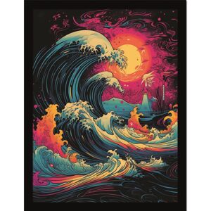 GROUP-TB-TOMÁS-BODERO-GROUP Wave Collection (Neon Whirlpool) Framed 30 x 40cm Print GROUP-TB-TOMÁS-BODERO-GROUP Wave Collection (Neon Whirlpool) Framed 30 x 40cm Print