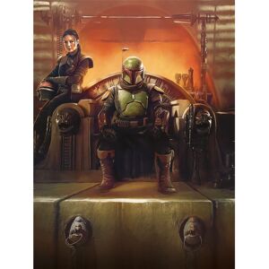 Star Wars The Book Of Boba Fett The New Boss Framed Canvas Print Star Wars The Book Of Boba Fett The New Boss Framed Canvas Print
