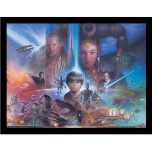 Star Wars Episode I Art Framed Poster Star Wars Episode I Art Framed Poster