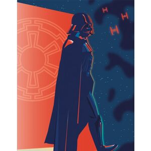 Star Wars Digital Moonlight Darth Vader Framed Canvas Print Star Wars Digital Moonlight Darth Vader Framed Canvas Print