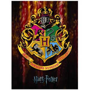 (40cm x 30cm, Multicoloured) Harry Potter Hogwarts Crest Framed Canvas Print (40cm x 30cm, Multicoloured) Harry Potter Hogwarts Crest Framed Canvas Print