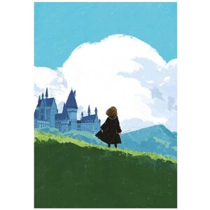 (40cm x 30cm, Blue/Green/Black) Harry Potter Hermione Print (40cm x 30cm, Blue/Green/Black) Harry Potter Hermione Print