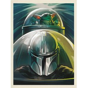 Star Wars: The Mandalorian N-1 Starfighter Framed Canvas Print Star Wars: The Mandalorian N-1 Starfighter Framed Canvas Print