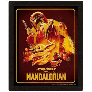 Star Wars: The Mandalorian 3D Framed Art Print Star Wars: The Mandalorian 3D Framed Art Print