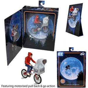 NECA E.T. and ELLIOTT with Bicycle and a Moon mini Poster 40th anniversary - Plush So NECA E.T. and ELLIOTT with Bicycle and a Moon mini Poster 40th anniversary - Plush So