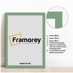 Framorey (20x16 Inch) Green Picture Frame / Wall Art Frames / Flat Wooden Effect Poster F Framorey (20x16 Inch) Green Picture Frame / Wall Art Frames / Flat Wooden Effect Poster F