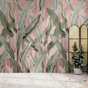 Superfresco Easy Banana Leaf Pink Print To Order 3m x 2.8m Mural Wallpaper Rol Superfresco Easy Banana Leaf Pink Print To Order 3m x 2.8m Mural Wallpaper Rol