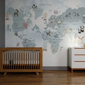 Superfresco Easy Whole Wide World Blue Print To Order 3m x 2.8m Mural Wallpape Superfresco Easy Whole Wide World Blue Print To Order 3m x 2.8m Mural Wallpape
