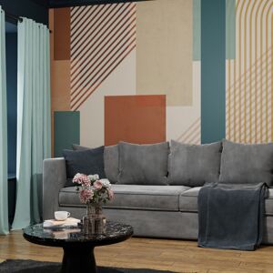 Superfresco Easy Graphic Teal Terracotta Print To Order 3m x 2.8m Mural Wallpa Superfresco Easy Graphic Teal Terracotta Print To Order 3m x 2.8m Mural Wallpa