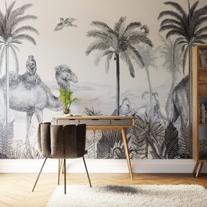Superfresco Easy Animal Kingdom Mono Print To Order 3m x 2.8m Mural Wallpaper Superfresco Easy Animal Kingdom Mono Print To Order 3m x 2.8m Mural Wallpaper