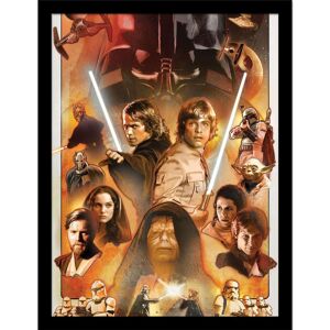 Star Wars Characters Framed Poster Star Wars Characters Framed Poster