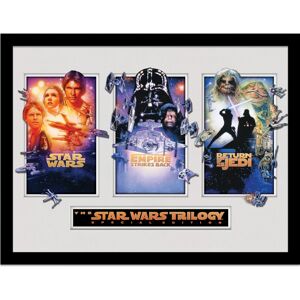 Star Wars Trilogy Breakout Framed Poster Star Wars Trilogy Breakout Framed Poster