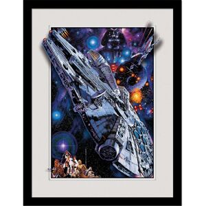 Star Wars Millennium Falcon Framed Poster - Officially Licensed Star Wars Millennium Falcon Framed Poster - Officially Licensed