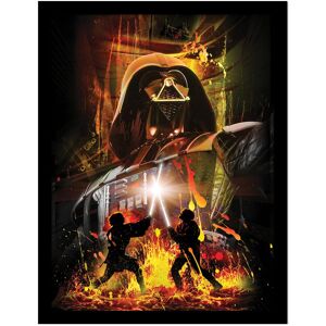 Star Wars Episode III Epic Battle Framed Poster Star Wars Episode III Epic Battle Framed Poster