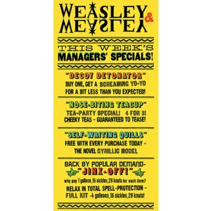 Harry Potter Weasley & Weasley Specials - Canvas Print - 100cm x 50cm Harry Potter Weasley & Weasley Specials - Canvas Print - 100cm x 50cm