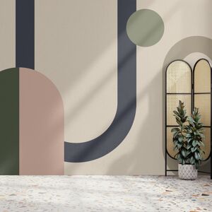 Superfresco Easy Oval Geo Pop Green/Pink Print To Order 3m x 2.8m Mural Wallpa Superfresco Easy Oval Geo Pop Green/Pink Print To Order 3m x 2.8m Mural Wallpa