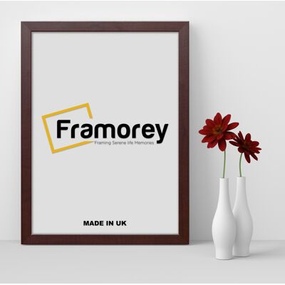 Framorey (120x80 CM) Mohagany Picture Frame / Wall Art Frames / Flat Wooden Effect Poster Framorey (120x80 CM) Mohagany Picture Frame / Wall Art Frames / Flat Wooden Effect Poster