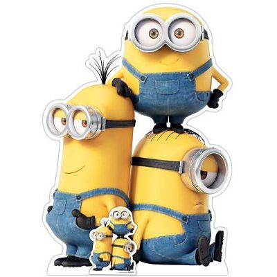 Iconicgreats Kevin Bob And Stuart Cardboard Cutout From Minions: The Rise Of Gru Standee Iconicgreats Kevin Bob And Stuart Cardboard Cutout From Minions: The Rise Of Gru Standee