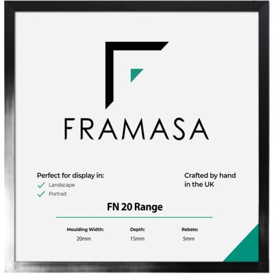 Thin Matt Flat Profile - Black - 50x50 cm - Picture frame Thin Matt Flat Profile - Black - 50x50 cm - Picture frame