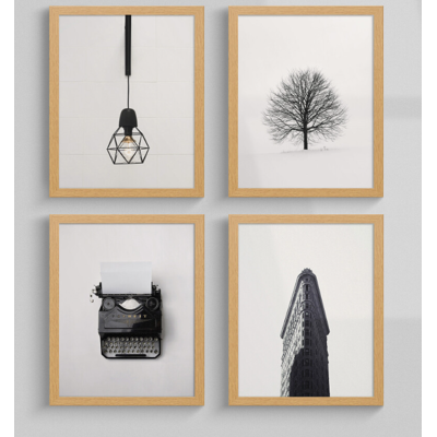Framorey (120x80 CM) Oak Picture Frame / Wall Art Frames / Flat Wooden Effect Poster Fram Framorey (120x80 CM) Oak Picture Frame / Wall Art Frames / Flat Wooden Effect Poster Fram