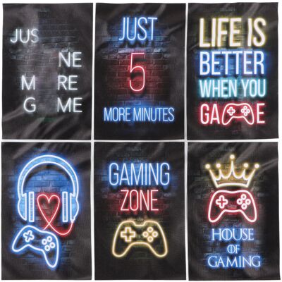 Unbranded 6PCS Neon Gaming Posters 20x30cm Colorful Game Unbranded 6PCS Neon Gaming Posters 20x30cm Colorful Game