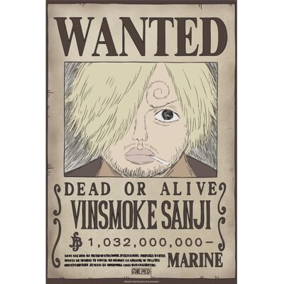 GB eye Poster One Piece Wanted Sanji Wano 38x52cm GB eye Poster One Piece Wanted Sanji Wano 38x52cm
