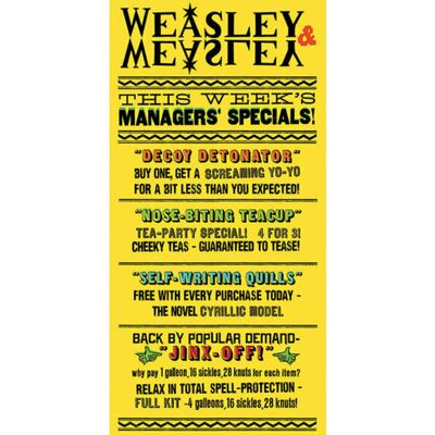 Harry Potter Weasley & Weasley Specials - Canvas Print - 100cm x 50cm Harry Potter Weasley & Weasley Specials - Canvas Print - 100cm x 50cm
