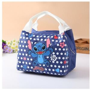 Romanti Disney Stitch Insulated Lunch Bag - Cute Canvas Lunch Box with Front Pocket, Kee Romanti Disney Stitch Insulated Lunch Bag - Cute Canvas Lunch Box with Front Pocket, Kee
