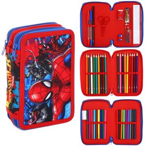 Marvel Spiderman 3 Tier Filled Pencil Case Stationery School Supplies Kids Marvel Spiderman 3 Tier Filled Pencil Case Stationery School Supplies Kids