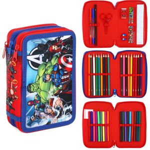 Marvel Avengers 3 Tier Filled Pencil Case Stationery School Supplies Marvel Avengers 3 Tier Filled Pencil Case Stationery School Supplies