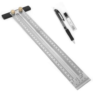 konhill (As show, One size) 300mm Precision T Square Ruler with Mechanical Pencil, Stain konhill (As show, One size) 300mm Precision T Square Ruler with Mechanical Pencil, Stain