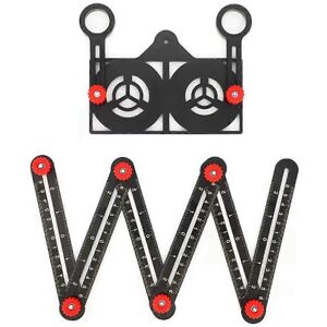 Unbranded Special-Shaped Measuring Ruler Six-Fold Ruler Punch Locator Folding Ruler Woodwo Unbranded Special-Shaped Measuring Ruler Six-Fold Ruler Punch Locator Folding Ruler Woodwo