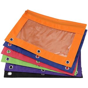 Unbranded For 6 Pieces Ring Binder Pencil Bag 3ring Zipper Pouches 6 Colors Unbranded For 6 Pieces Ring Binder Pencil Bag 3ring Zipper Pouches 6 Colors