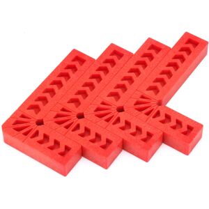 Unbranded 4Pcs Plastic L Type 90 Degree Right Angle Ruler Unbranded 4Pcs Plastic L Type 90 Degree Right Angle Ruler