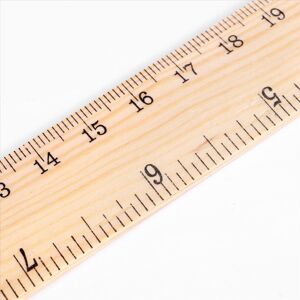 Typecat 12 x Wood Ruler Student Rulers Wooden School Office Measuring Ruler, 2 Typecat 12 x Wood Ruler Student Rulers Wooden School Office Measuring Ruler, 2