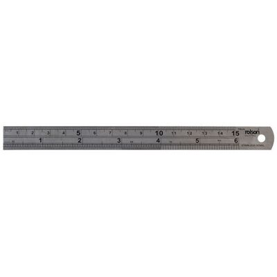 Rolson 50822 150mm Stainless Steel Ruler Rolson 50822 150mm Stainless Steel Ruler
