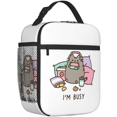 Unbranded Catroon Pusheens Tabby Cat Portable Lunch Box Women Multifunction Thermal Cooler Unbranded Catroon Pusheens Tabby Cat Portable Lunch Box Women Multifunction Thermal Cooler