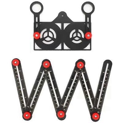 Unbranded Special-Shaped Measuring Ruler Six-Fold Ruler Punch Locator Folding Ruler Woodwo Unbranded Special-Shaped Measuring Ruler Six-Fold Ruler Punch Locator Folding Ruler Woodwo