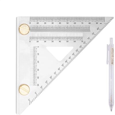 Unbranded Multi Angle Measuring Ruler Stainless Steel Triangle Ruler 45/90 Degree Measur Unbranded Multi Angle Measuring Ruler Stainless Steel Triangle Ruler 45/90 Degree Measur