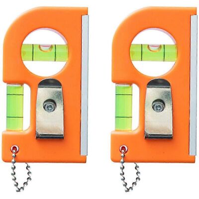 Kricely (As show, One size) 2pcs Practical Level Ruler High Precision Spirit Level Mini Kricely (As show, One size) 2pcs Practical Level Ruler High Precision Spirit Level Mini