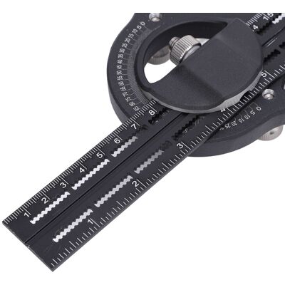 Unbranded Black Precision Angle Ruler 300mm Unbranded Black Precision Angle Ruler 300mm